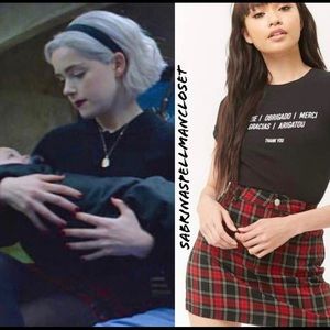 Forever 21 skirt also seen on Sabrina Spellman